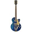 Gretsch G5655TG Electromatic Center Block Jr. Single-Cut with Bigsby Azure Metallic Fashion