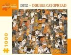 Pomegranate: Ditz Double Cat-Spread 1000-Piece Jigsaw Puzzle [2017] Fashion