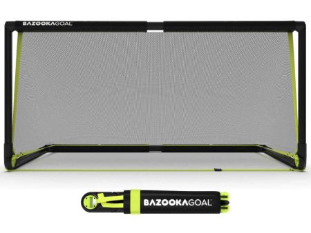 BazookaGoal Football Goal Black 6 x 3 Hot on Sale