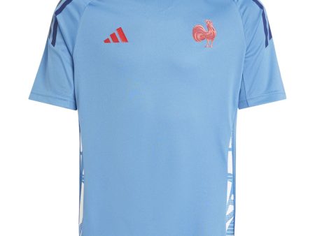 adidas France 2024 25 Kids Rugby Performance Training T-Shirt Online Hot Sale