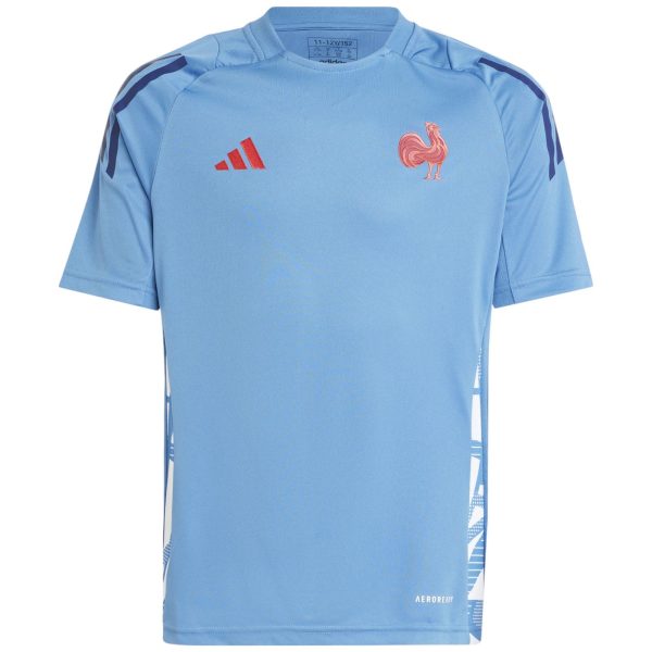 adidas France 2024 25 Kids Rugby Performance Training T-Shirt Online Hot Sale