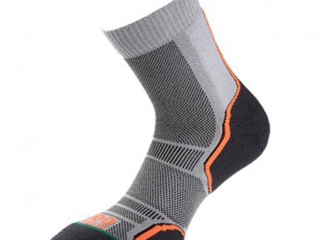 1000 Mile Trail Mens 2Pk Socks Grey Org Discount