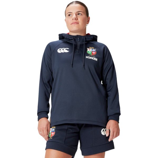 Canterbury British & Irish Lions Rugby 2024 25 Womens Half-Zip Hoodie Discount