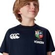 Canterbury British & Irish Lions Rugby 2024 25 Kids Short Sleeved Jersey T-Shirt For Sale