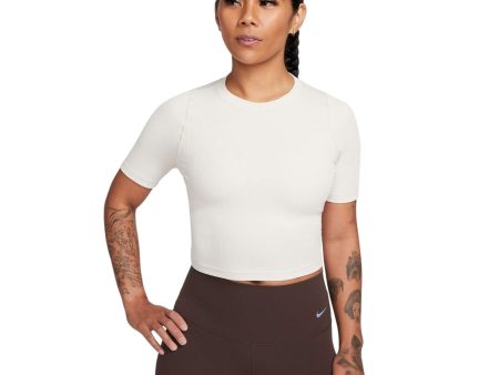 Nike Zenvy Rib Womens Dri-FIT Short-Sleeve Cropped Top Supply