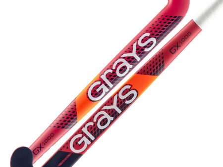 Grays GX1000 Ultrabow Junior Hockey Stick Red   Navy Online now