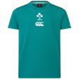 Canterbury IRFU Rugby Ireland 2024 25 Kids Short Sleeved T-Shirt For Cheap