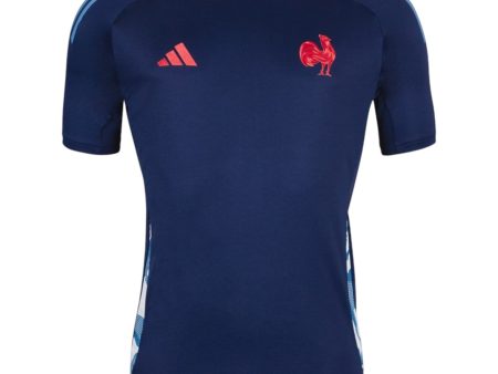 adidas France 2024 25 Performance Rugby Training T-Shirt Fashion