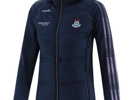 O Neills Dublin GAA Dynamo Womens Hooded Padded Jacket Online Sale