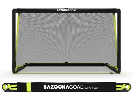 BazookaGoal Football Goal Black 5 x 3 For Sale