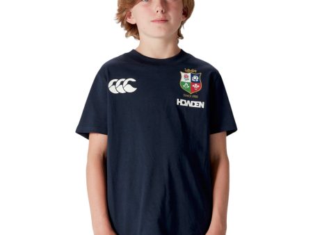 Canterbury British & Irish Lions Rugby 2024 25 Kids Short Sleeved Jersey T-Shirt For Sale