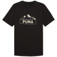 Puma Open Rd Mountain Mens Grphc Tee Blk Cheap