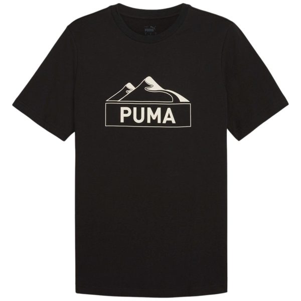 Puma Open Rd Mountain Mens Grphc Tee Blk Cheap