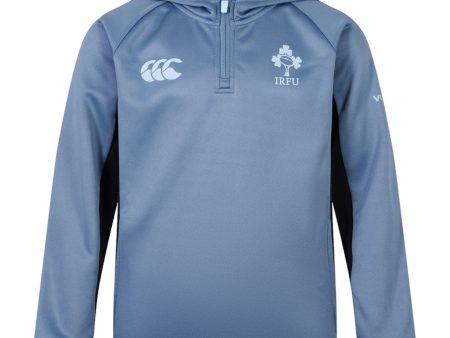 Canterbury IRFU Rugby Ireland 2024 25 Kids Quarter Zip Training Hoody Discount