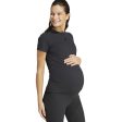 adidas Womens Maternity Tee Black Hot on Sale