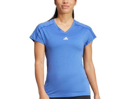 adidas Train Essentials Womens Short Sleeved V-Neck Workout T-Shirt Discount