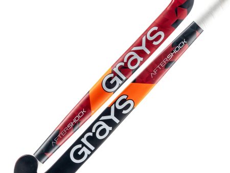 Grays Aftershock Ultrabow Junior Hockey Stick Red Black For Discount