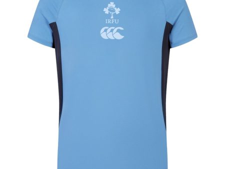 Canterbury IRFU Rugby Ireland 2024 25 Kids Short Sleeved Superlight Training T-Shirt For Discount