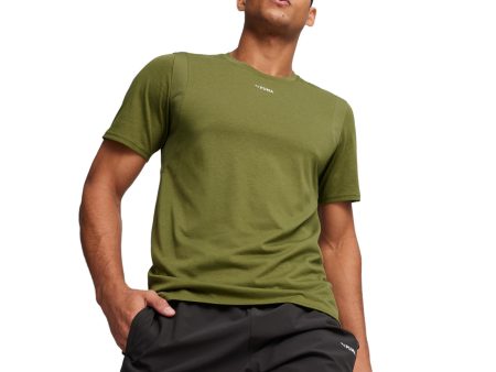 Puma Mens Fit Triblnd Ultrabrthe Tee Grn Hot on Sale