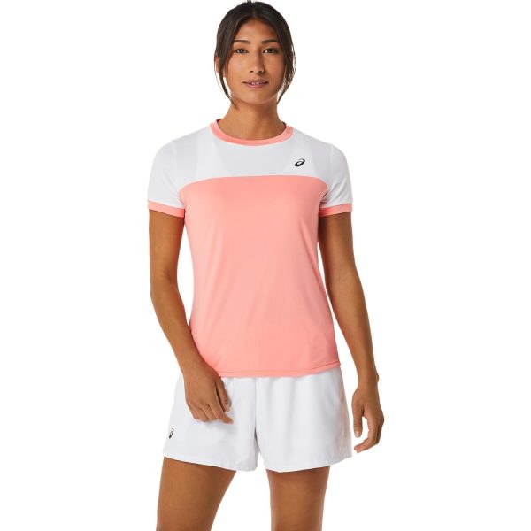 Asics Court Womens Short Sleeve T-Shirt Online Hot Sale