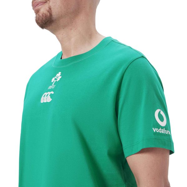 Canterbury IRFU Rugby Ireland 2024 25 Team Mens Cotton T-Shirt Supply