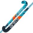 Grays Aftershock Ultrabow Junior Hockey Stick Navy Sky For Sale