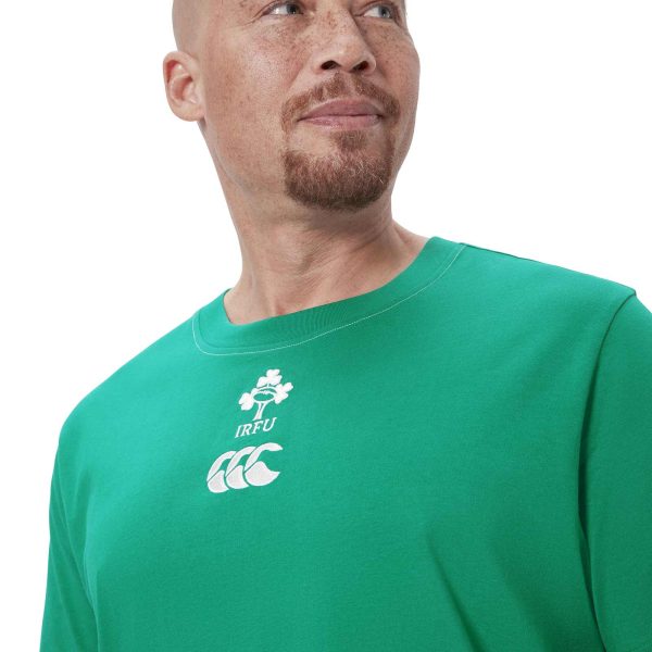 Canterbury IRFU Rugby Ireland 2024 25 Team Mens Cotton T-Shirt Supply