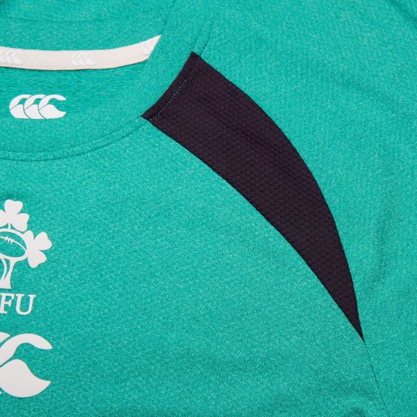 Canterbury IRFU Rugby Ireland 2024 25 Elite Womens Short Sleeved Training T-Shirt Fashion