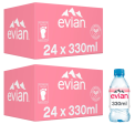 Evian Still Mineral Water Pack of  330 ml bottles Hot on Sale