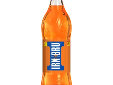 IRN-BRU Regular Iconic Flavoured Fizzy Drinks Bottles Pack of 12x500ml Supply