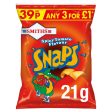 Smiths Snaps Spicy Tomato Pack of 30x21g on Sale