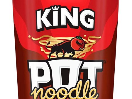 Pot Noodle Beef & Tomato Flavour King Size Pack of 12x114g For Sale