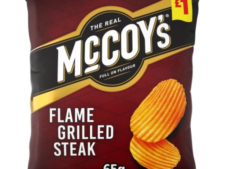 Mccoys Flame Grilled Steak Pack of 16x65g For Cheap