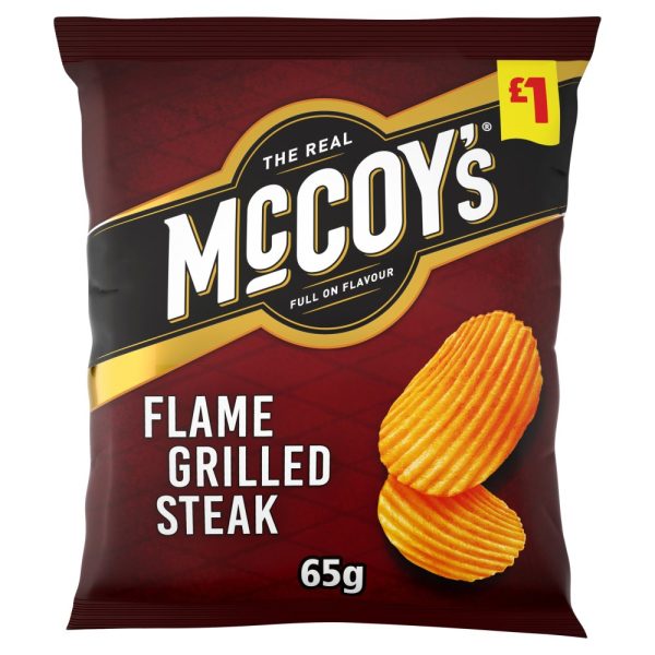 Mccoys Flame Grilled Steak Pack of 16x65g For Cheap