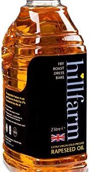 Hillfarm Extra Virgin Cold Pressed Rapeseed Oil Pack of 2L Fashion