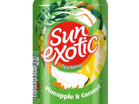 Sun Exotic Sparkling Pineapple & Coconut 330ml x Pack 24 Sale