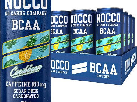 Nocco BCAA Caribbean Sugar Free Energy Drink, 12 x 330ml on Sale