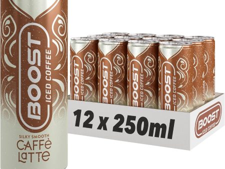 Boost Iced Coffee Caffee Latte Pack of 12x250ml Can Discount