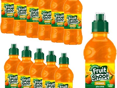 Fruit Shoot Orange Juice Soft Drink Sugar Free, 275ml (Pack of 12) Hot on Sale