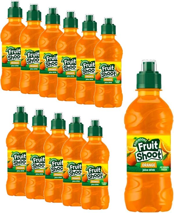 Fruit Shoot Orange Juice Soft Drink Sugar Free, 275ml (Pack of 12) Hot on Sale