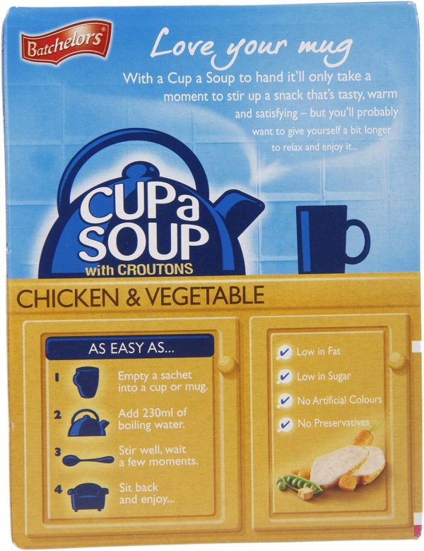 Batchelors Cup a Soup with Croutons Chicken & Vegetable Pack of 9x4 Sachet(110g) Online