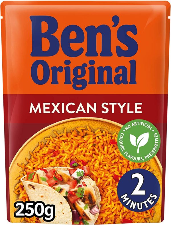 BEN S ORIGINAL Mexican Style Microwave Rice Pouch 250g (Pack of 6) Online