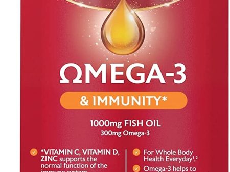 Seven Seas Omega-3 Fish Oil Immunity, 1000 mg Fish Oil + 300 mg Omega-3, 60 High Strength Tablets Discount