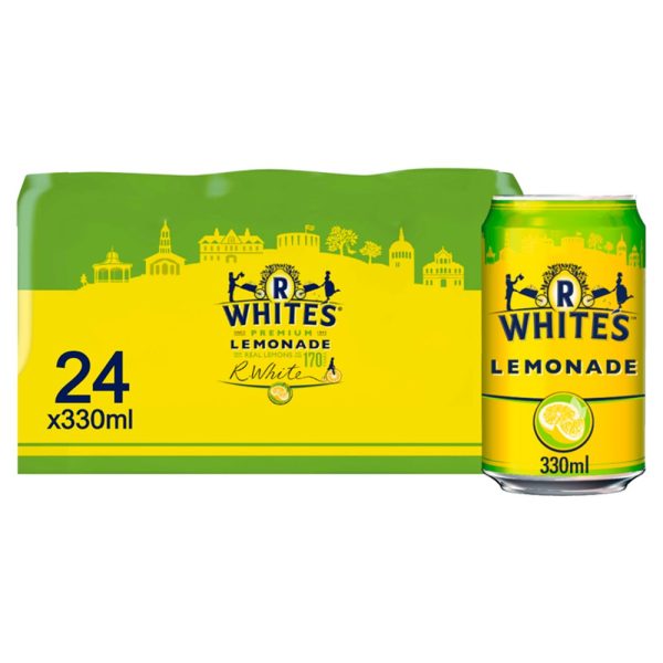 R Whites Premium Lemonade 330ml (Pack of 24 x 330ml) For Cheap