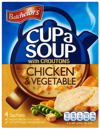 Batchelors Cup a Soup with Croutons Chicken & Vegetable Pack of 9x4 Sachet(110g) Online