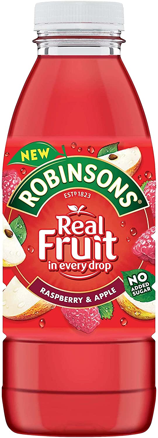 Robinsons Ready to Drink Raspberry & Apple Juice Drink 500ml x Pack of 12 on Sale