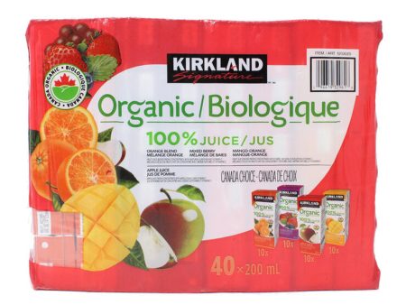 Kirkland Signature Organic Juice Boxes, 40 x 200ml Online Sale