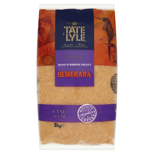 Tate & Lyle Demerara Sugar Pack of 4x3 kg Poly Bag For Discount