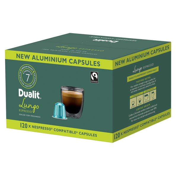 Dualit Aluminium Coffee Capsules Lungo 120pk Fashion