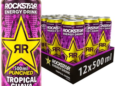 Rockstar, Punched Energy Drink Tropical Guava Pack of 12x500ml Fashion